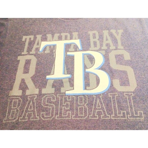 MLB Tampa Bay Rays  Blue Baseball T-shirt Men's Size Large - Picture 3 of 8